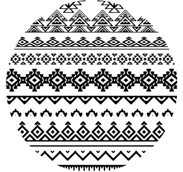 dessous de verre motif sticker africain noir et blanc - TenStickers