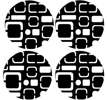 Lekerekített labirint modern alátét - TenStickers