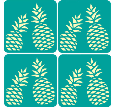 Untersetzer Modern Ananas liebe - TenStickers