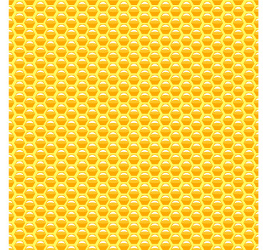 黄色のハニカムより多くのコースター - TENSTICKERS