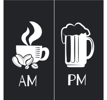 Am y pm café y cerveza más posavasos - TenVinilo