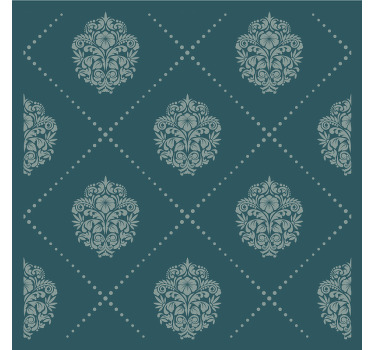 Bases para copos vintage Damasco padrão hexagonal - TenStickers