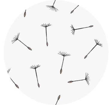 ミニマルなタンポポのモダンなコースター - TENSTICKERS