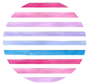 カラフルなストライプのモダンなコースター - TENSTICKERS