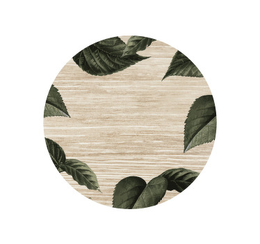 Posavasos textura Patrón de madera hojas tropicales - TenVinilo