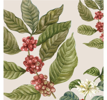 Untersetzer modern Kaffeesamen coole illustration - TenStickers