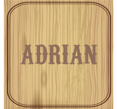 Dessous de verre personnalisé Nom d'usage - TenStickers