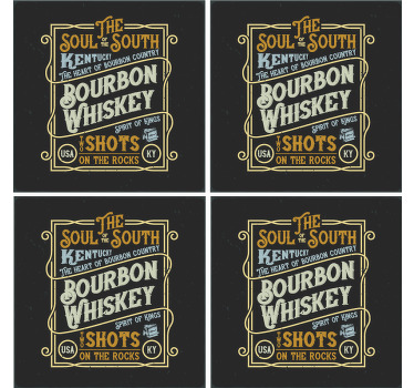 Staré vinylové podložky na whisky - TenStickers