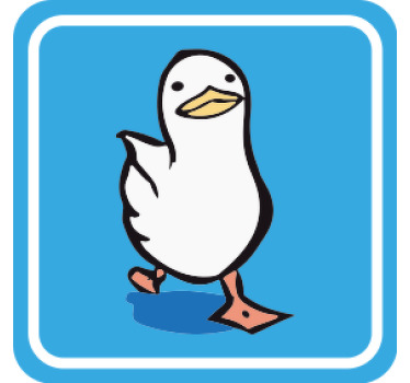 Gå tegnefilm and skør coaster - TenStickers