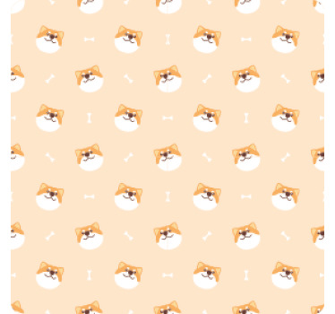 Søt, hund, ansikt, karikatur underlag moderne - Tenstickers