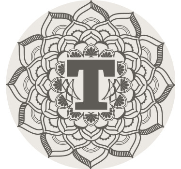 Bases para copos personalizáveis Mandala inicial - TenStickers