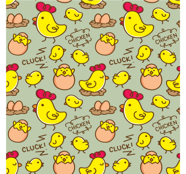 Posavasos moderno Lindo huevo de gallina patrón fantástico reempl - TenVinilo