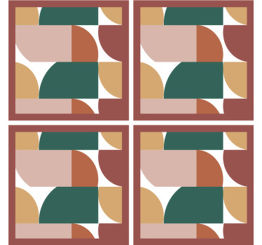 Abstrakt mønster geometrisk kunst underlag moderne - Tenstickers