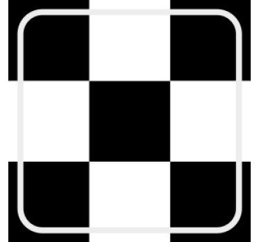 チェス盤タイルドリンクコースター - TENSTICKERS