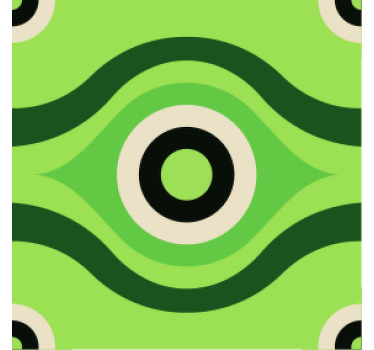 žalias 70-ųjų apskritimų senovinis kalnelius - „Tenstickers“