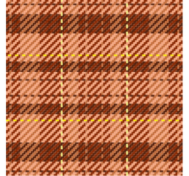 70'ers stof mønster vintage coaster - TenStickers