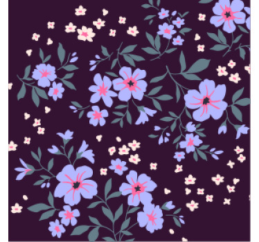 Moderní květinový vzor vintagepodtácek - TenStickers