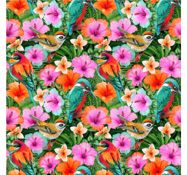 Untersetzer modern Tropische vögel - TenStickers