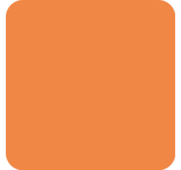Orange modern vinyl coaster - TenStickers