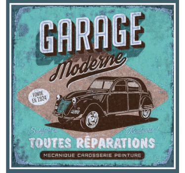 Dessous de verre vintage Voiture ancienne - TenStickers
