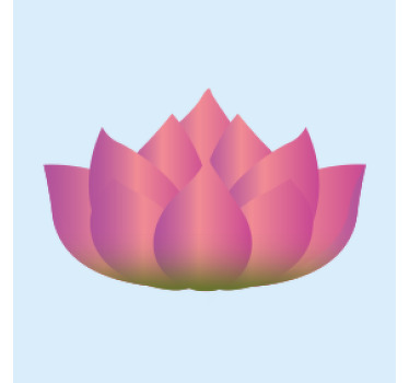 Lotus flower vinyl drink coaster - TenStickers