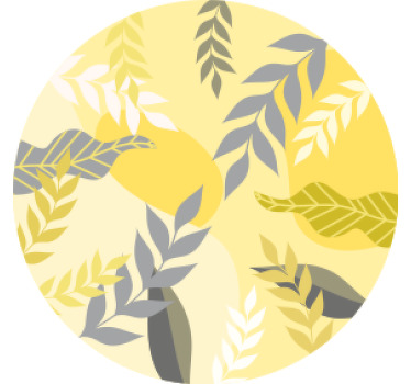 Pantone plants modern coaster - TenStickers