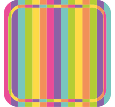 Posavasos moderno Diseño de colores brillantes - TenVinilo