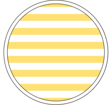 Suporturi pahare cu model dungi galbene - TenStickers