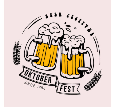 πατάκια μπύρας του φεστιβάλ oktoberfest - TenStickers