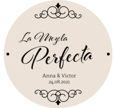 Posavasos boda La mezcla perfecta - TenVinilo