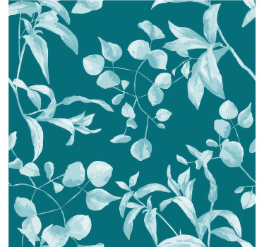 Mavi sulu boya tasarımı modern vinil altlığı - TenStickers