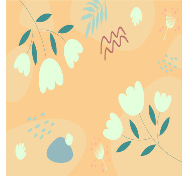 Abstrakt konst med pastellfärger modern glasunderlägg - Tenstickers