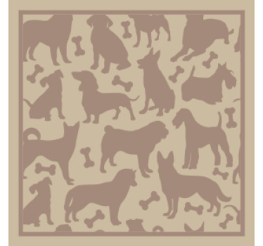 Dessous de verre Incroyable motif de chiens - TenStickers