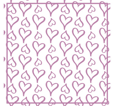 Untersetzer modern herzen gemusterter druck - TenStickers