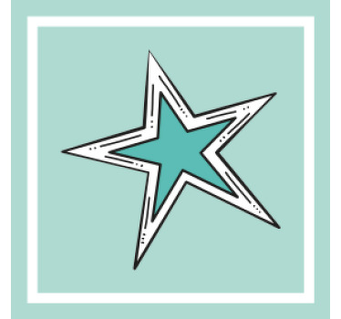 Bierdeckel mit sternen grafik akzent - TenStickers