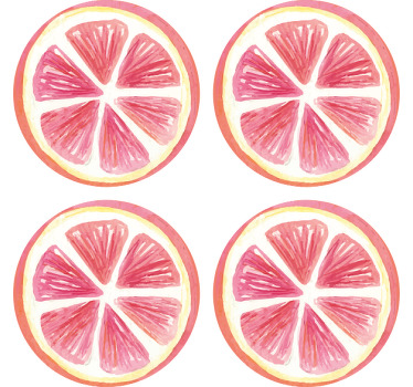 Dessous de verre moderne Pamplemousse agrumes - TenStickers