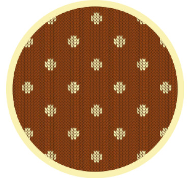 πουά πλεκτό μοτίβο υφή coaster - TenStickers