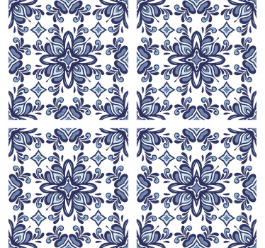 Untersetzer Fliese Blauer marokkanischer stil - TenStickers
