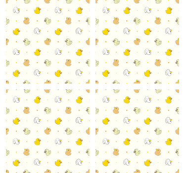 Gummi andemønster moderne rutschebane - TenStickers