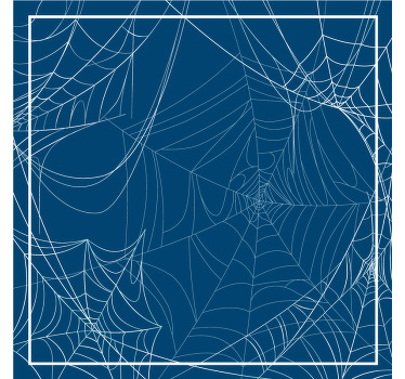Indviklet webmønster Halloween coaster - TenStickers