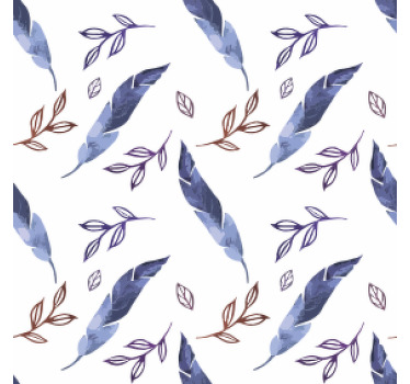 Elegant abstract  feather  vintage coaster - TenStickers