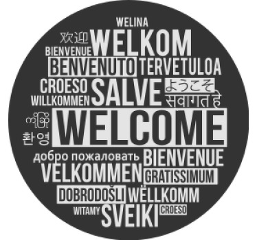 Posavasos con frases Circulo de bienvenida - TenVinilo