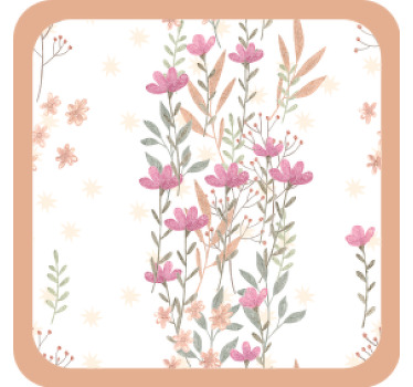 Botanični visoki cvetovi sodobni podstavek - TenStickers