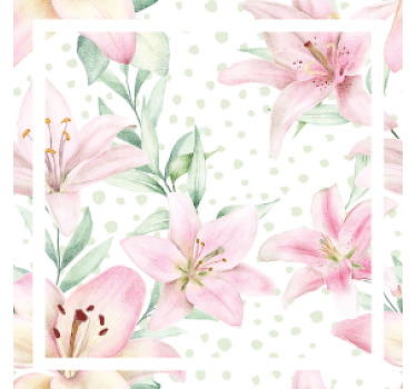 Posavasos moderno Aquarella botanical wilflowers - TenVinilo