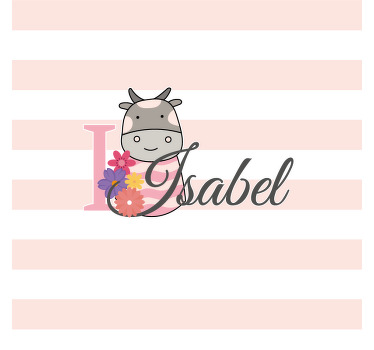 Roztomilá kráva se jmény tácky - TenStickers