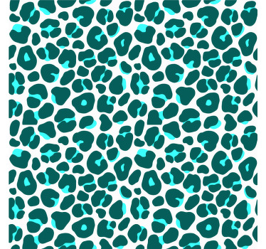 Blue and black neon leopard modern coaster - TenStickers