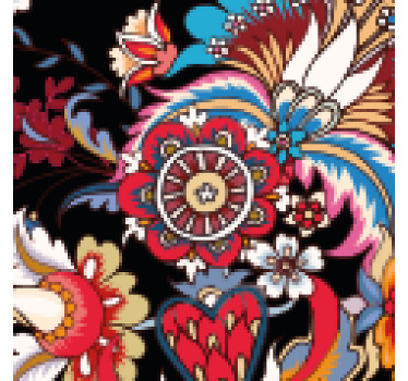 Colorful modern ethnic folk art vintage coaster - TenStickers