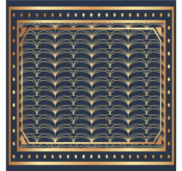 „moderná tácka s kovovým vzorom v štýle art deco - Tenstickers