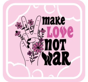 Hacer el amor cita en paz más posavasos - TenVinilo