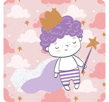 Posavasos vintage Principito mágico de los 80 con corona - TenVinilo